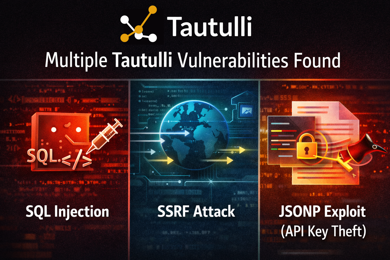 Three Security Findings in Tautulli: SSRF, JSONP Injection, and SQL Injection